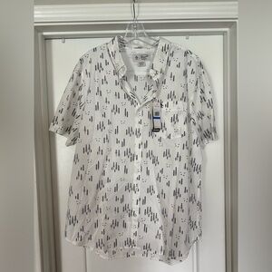 Original Penguin White and Black Patterned Shirt
